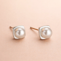 Pearl Cube Studs