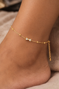 Gold Bow Anklet