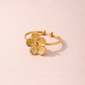 Golden Daisy Flower Ring