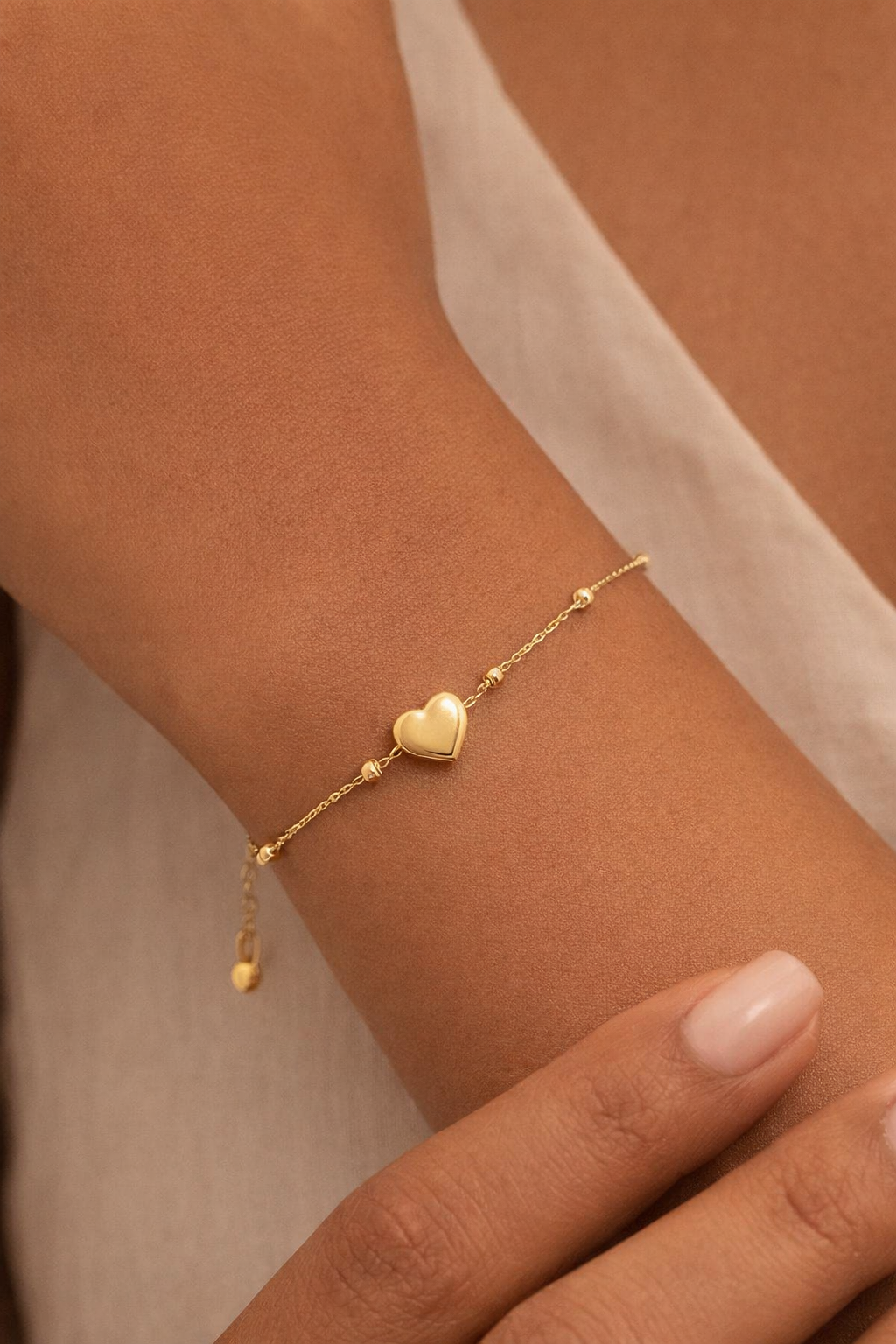 Golden Heart Bracelet