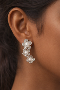 Mismatch Pearl Bloom Earrings