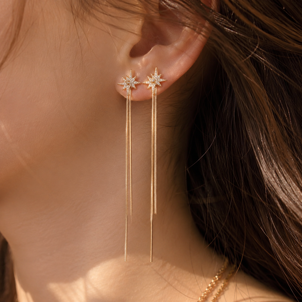 Celestial Tassel Earrings
