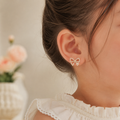 Pearl Bow Kids Studs