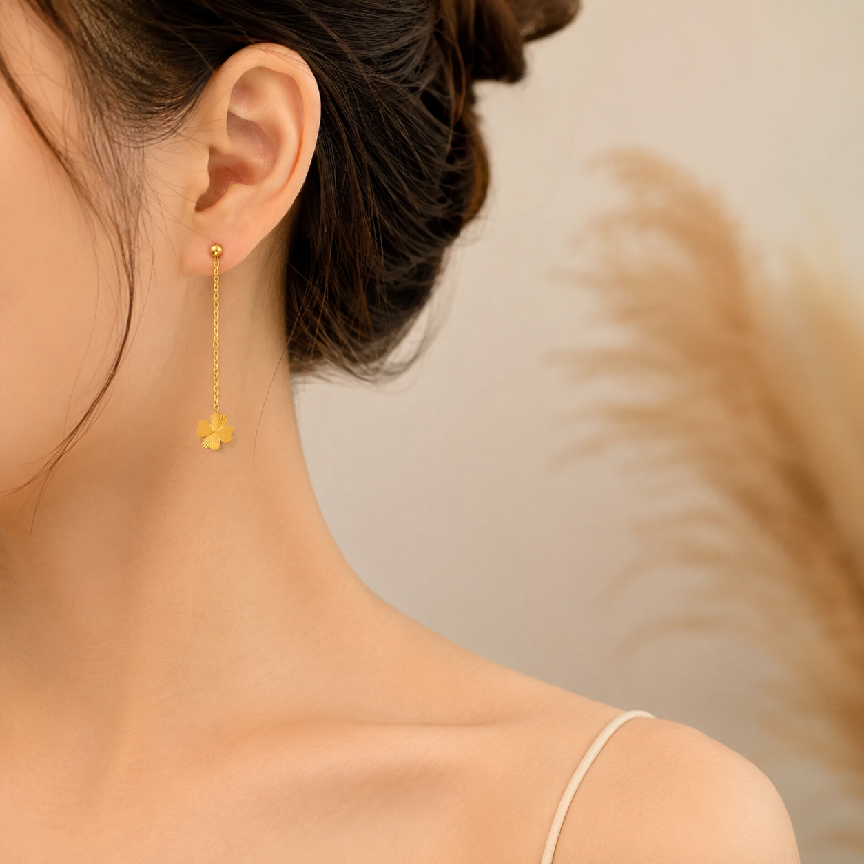 Lucky Clover Drop Earrings