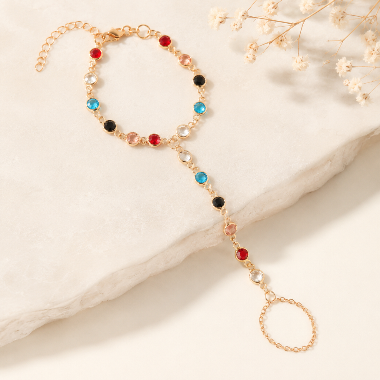 Golden Kaleido Hand Chain