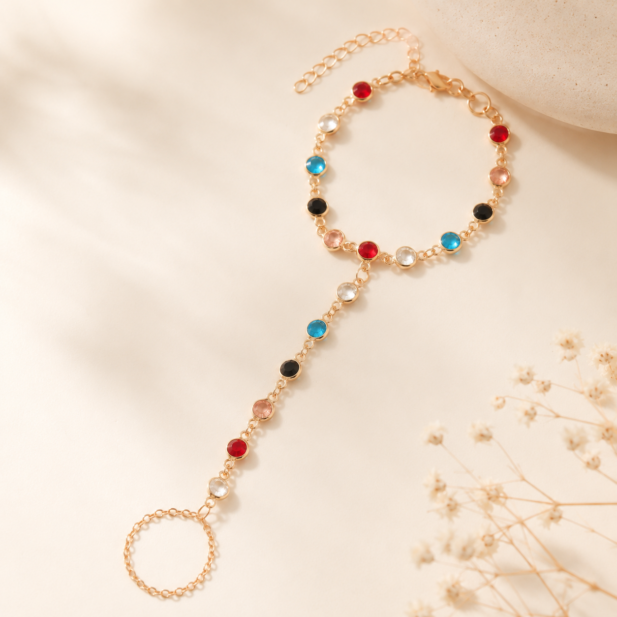 Golden Kaleido Hand Chain