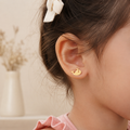 Gold Whale Kids Studs