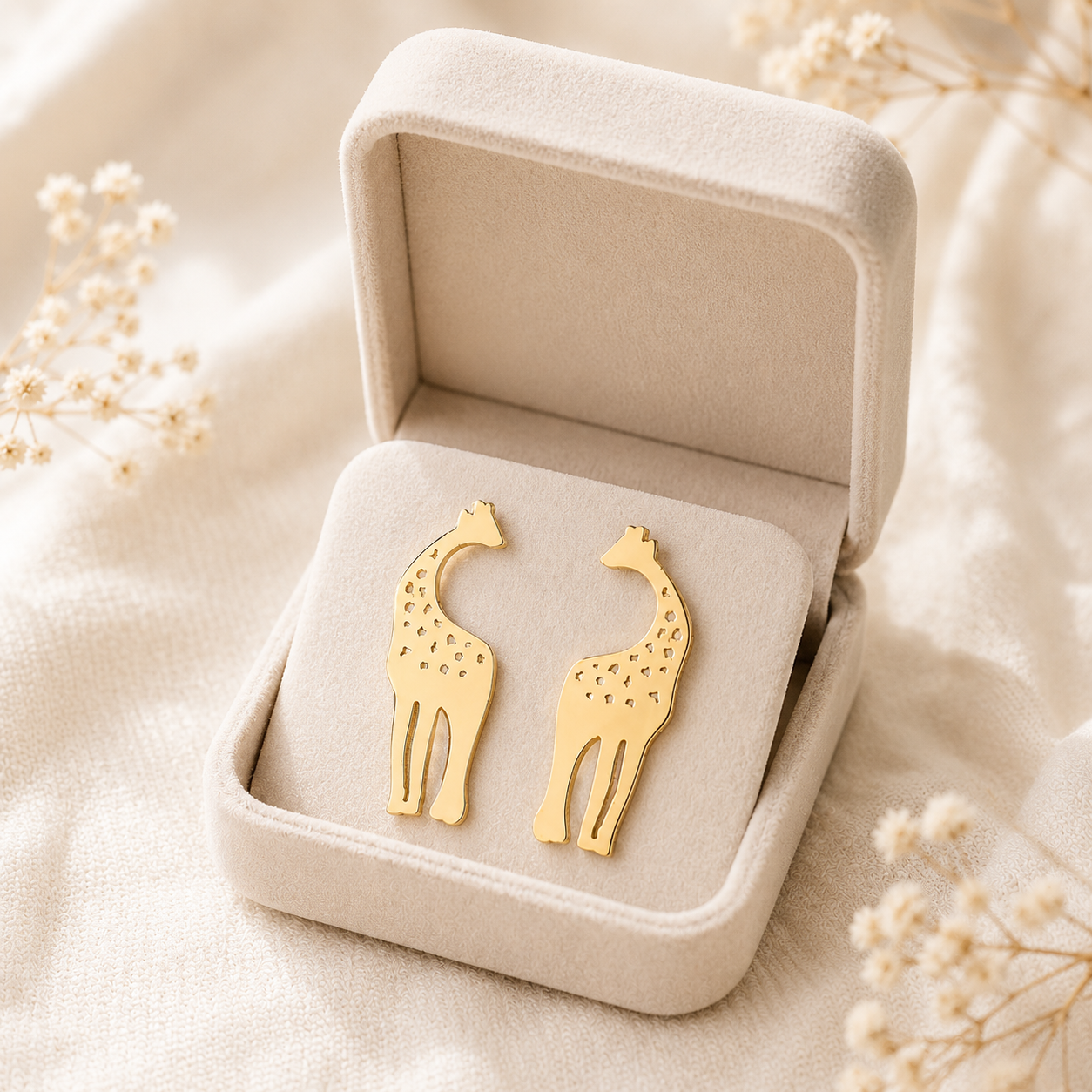 Golden Giraffe Studs