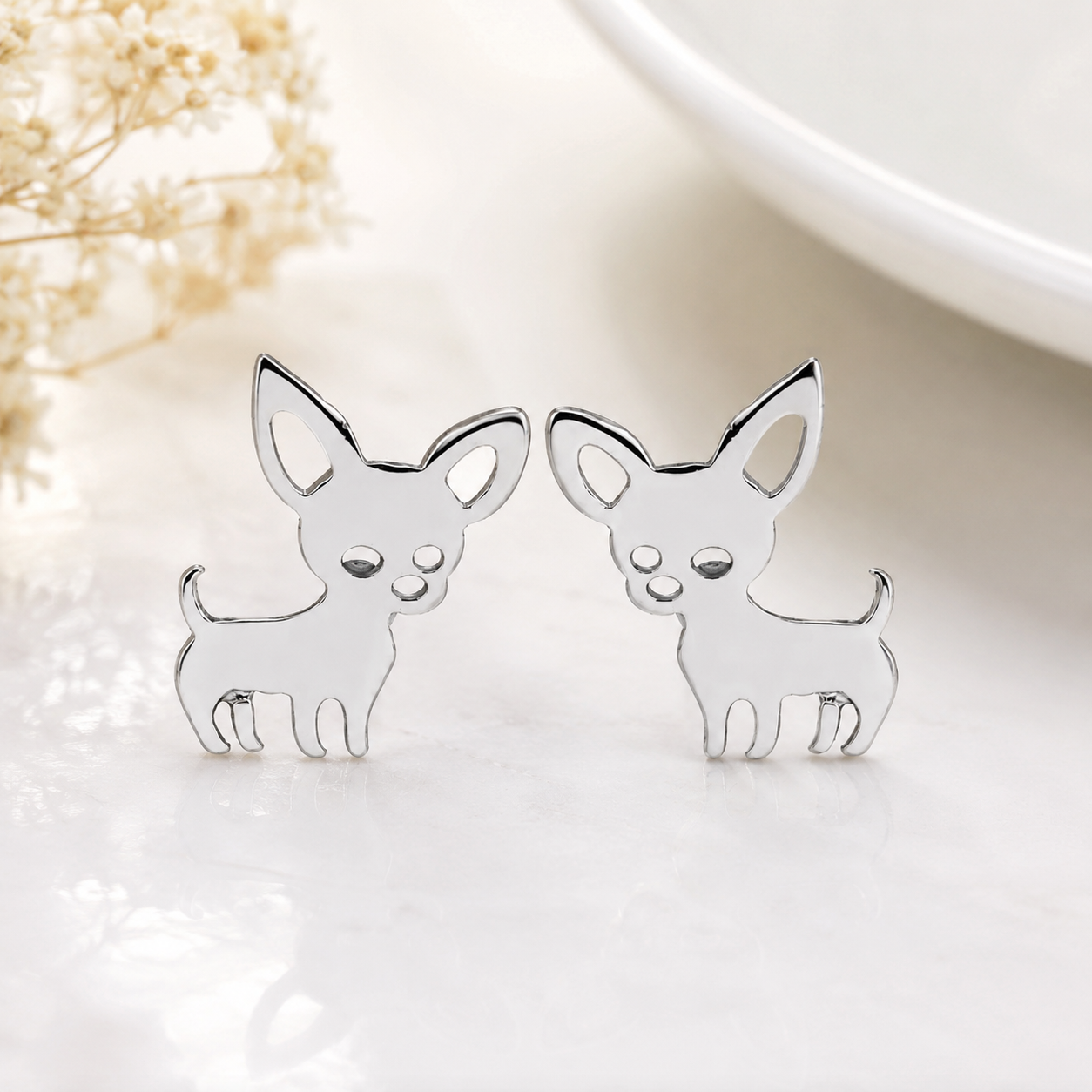 Chihuahua Kids Stud Earrings