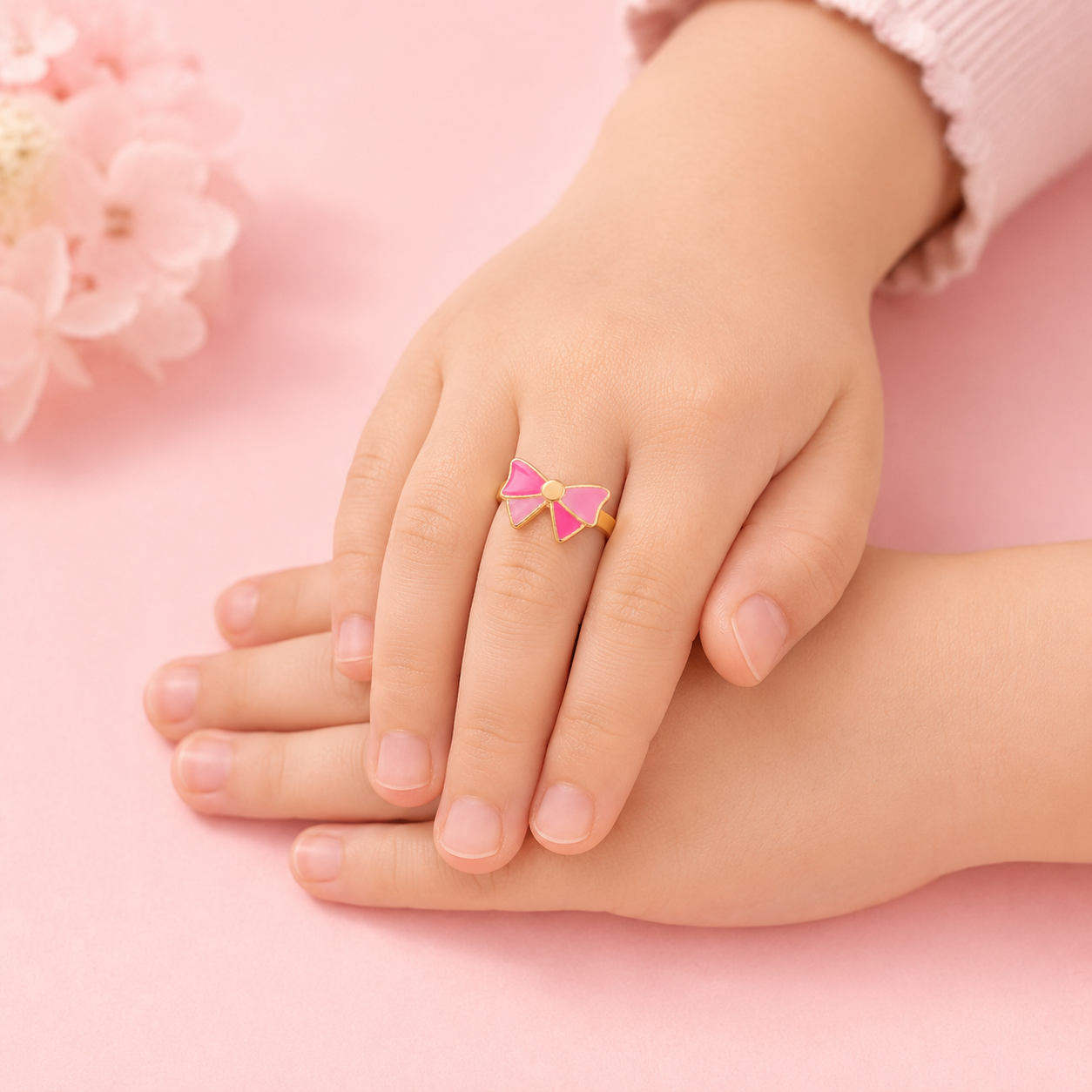 Candy Bow Adjustable Ring