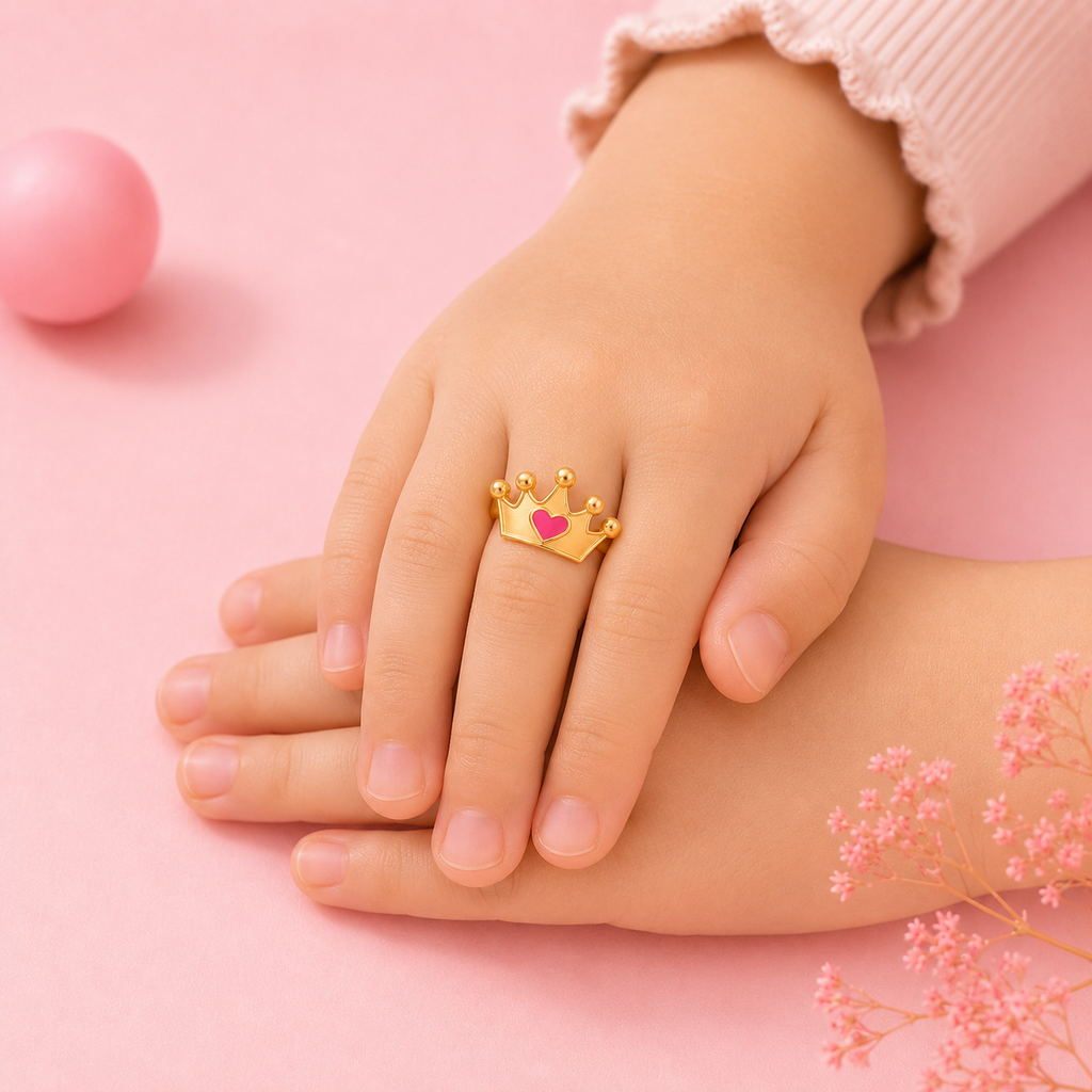 Princess Heart Crown Ring