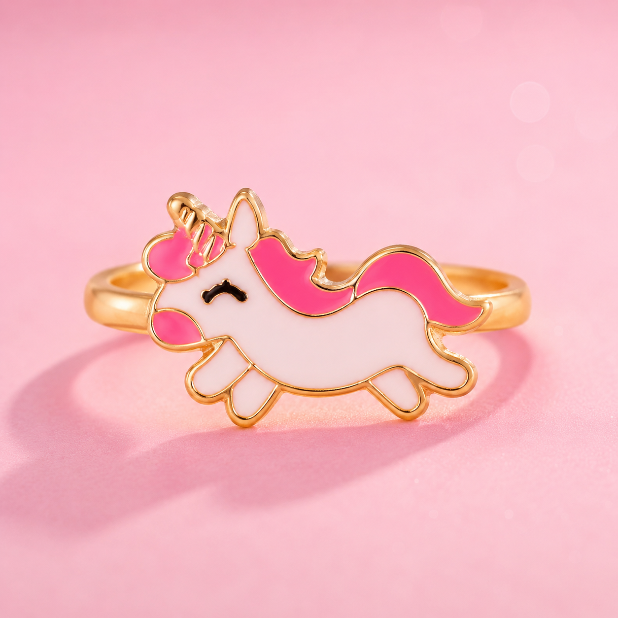 Pink Unicorn Kids Ring