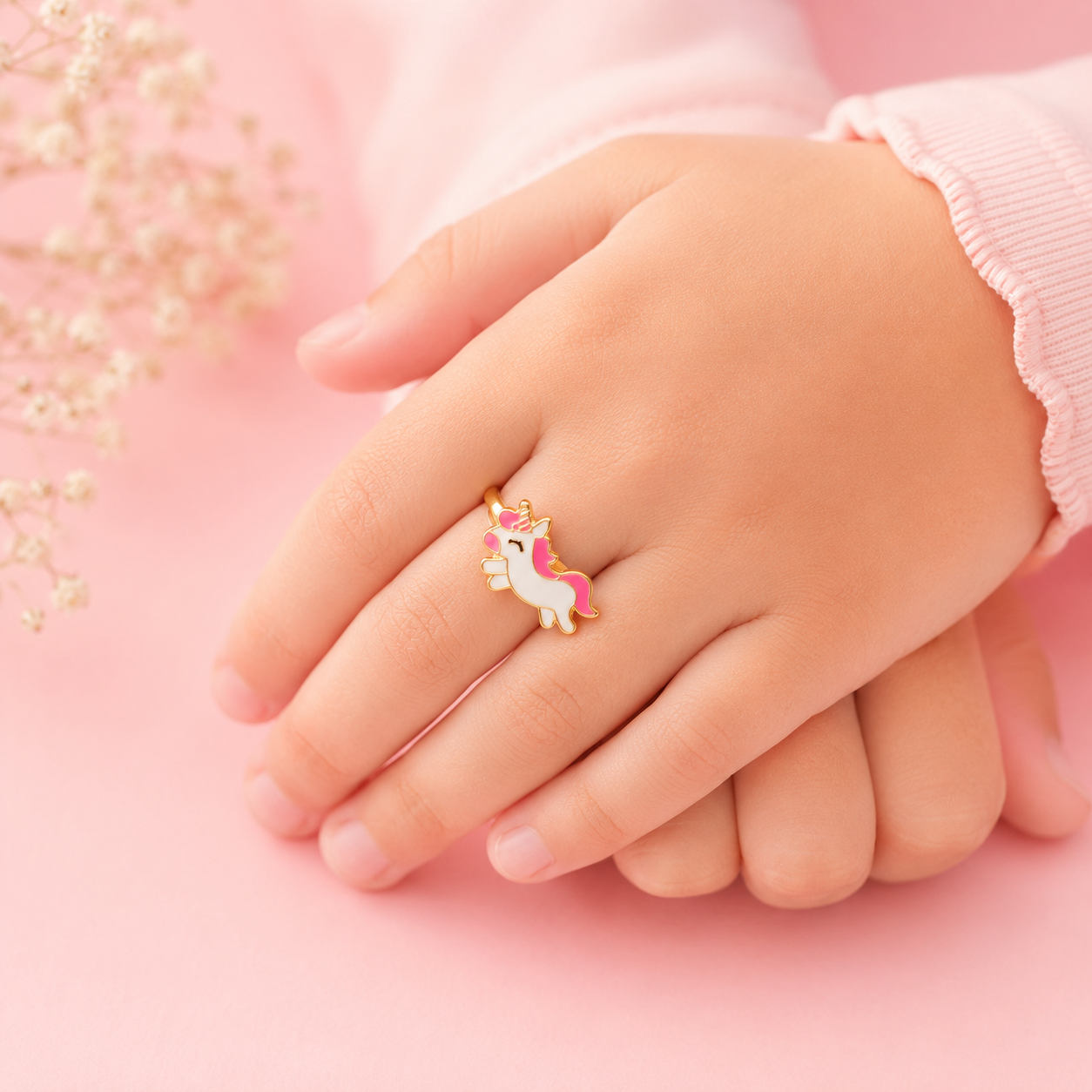 Pink Unicorn Kids Ring