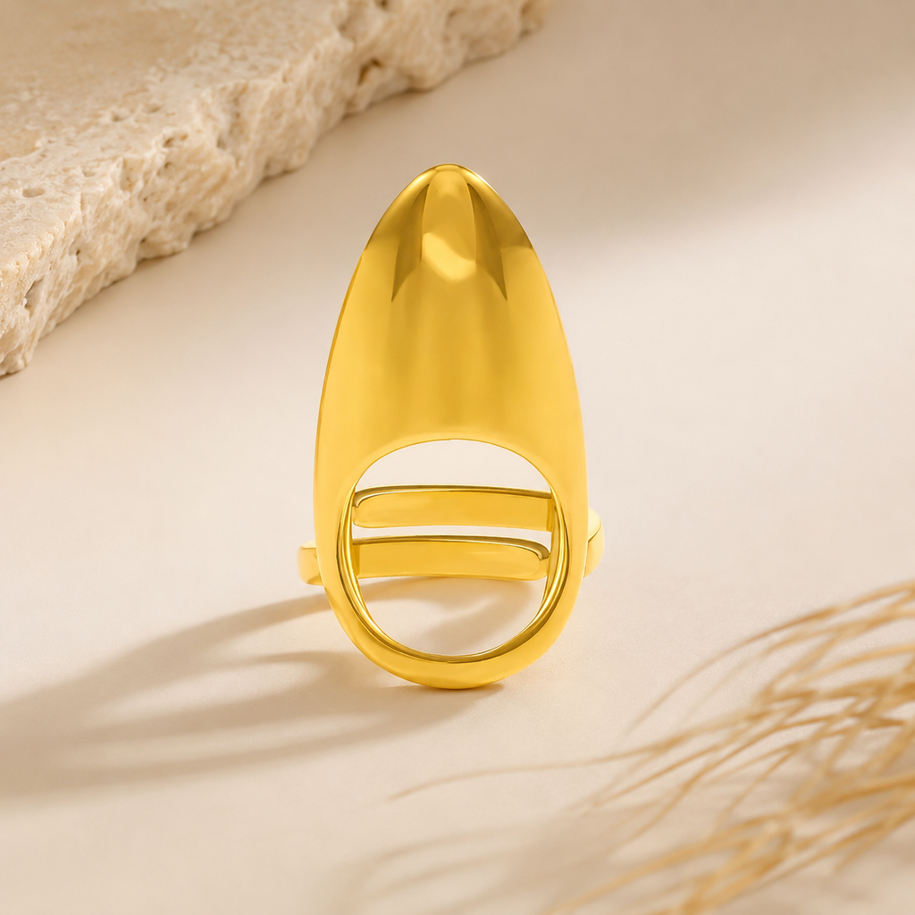 Golden Claw Nail Ring