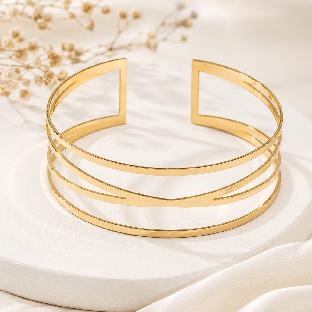 Golden Orbit Arm Cuff