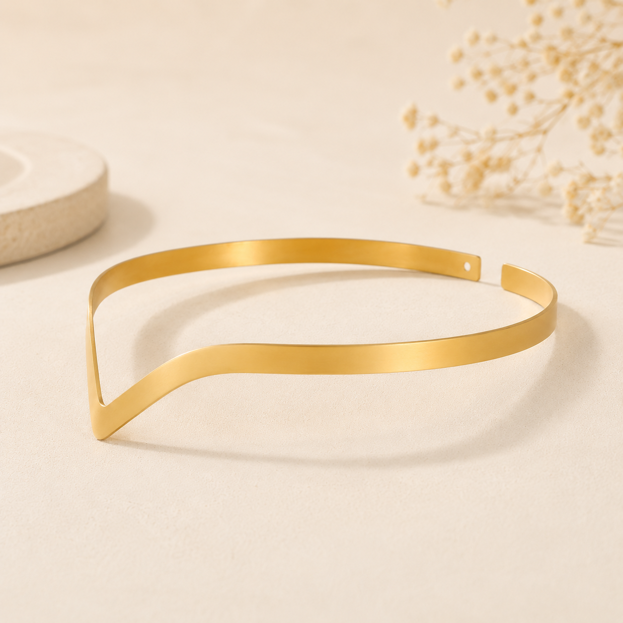 Wavy Gold Arm Cuff