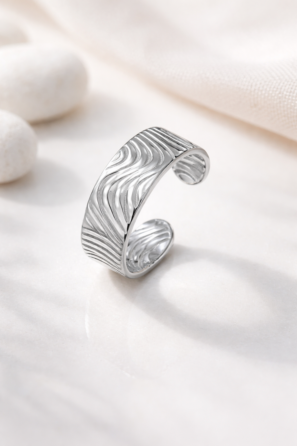 Ripple Wave Toe Ring