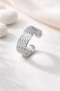Ripple Wave Toe Ring