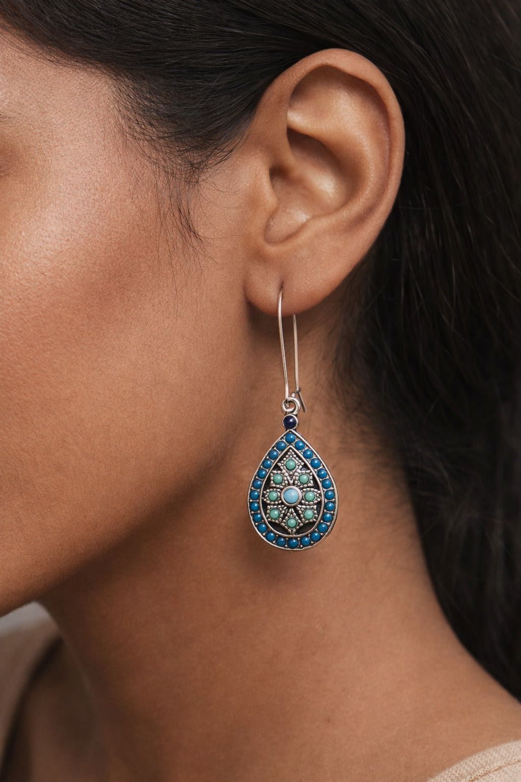 Ocean Teardrop Earrings