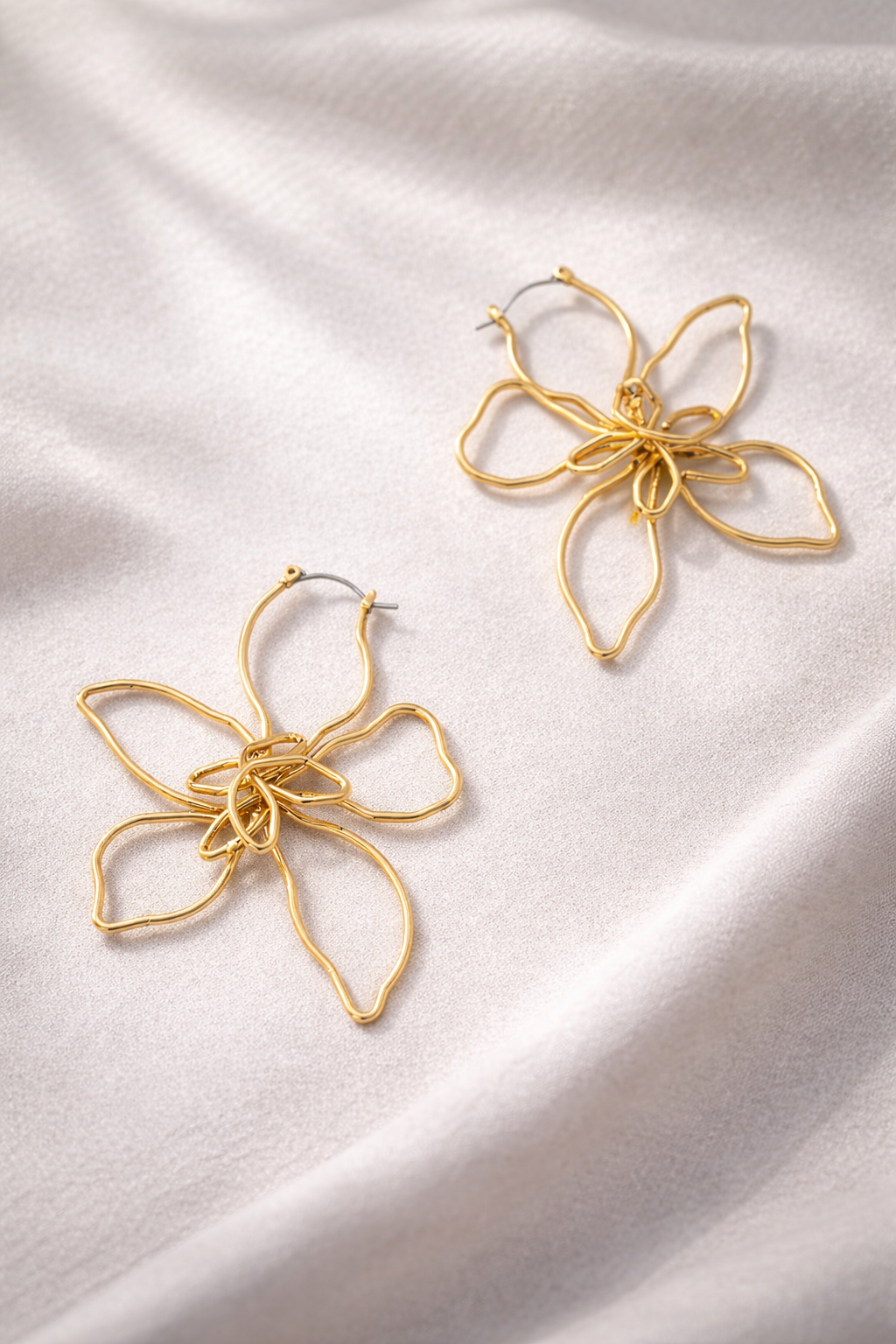 Golden Bloom Hoops