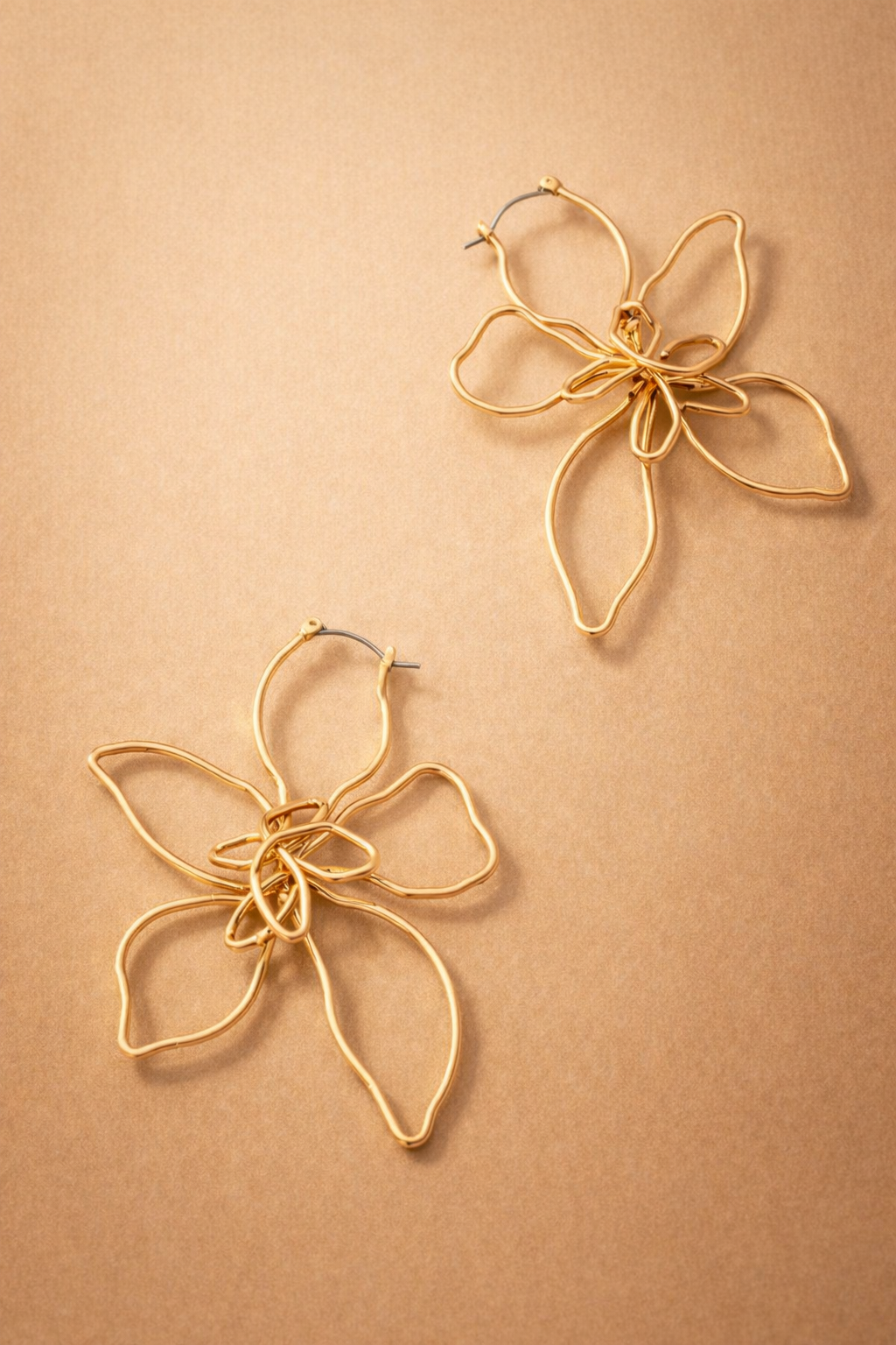 Golden Bloom Hoops