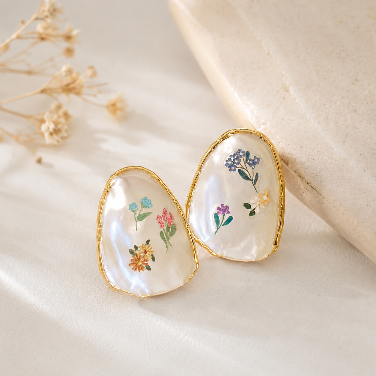 Wildflower Pearl Studs