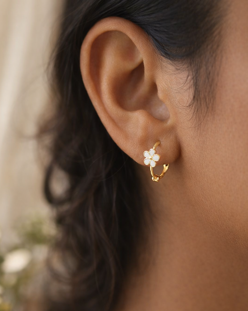 Daisy Hoop Charm