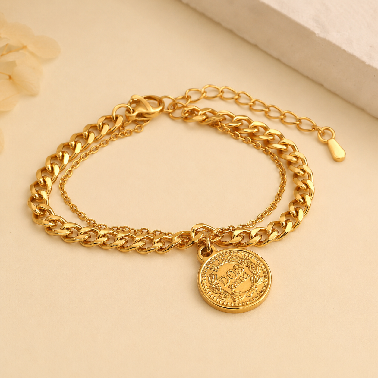 Golden Heritage Coin Bracelet