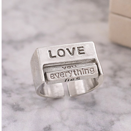 Quirky Love Spinner Ring